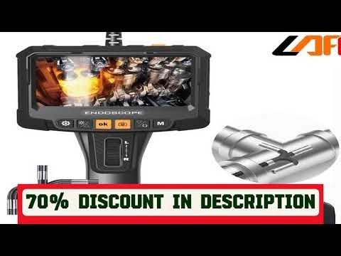 #360 ° rotating dual-lens endoscope, 3.9MM 5-inch IPS endoscope inspection camera, automotive mecha
