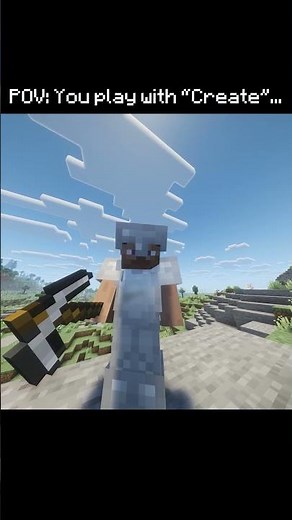 Me After Installing "Create" 🧹💨 #Minecraft #MinecraftShorts