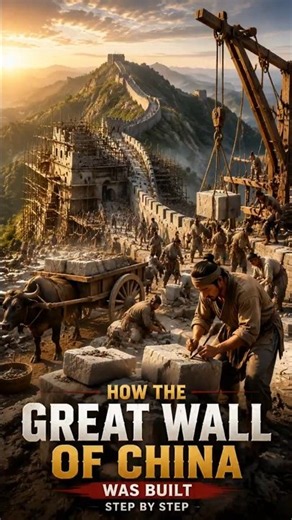 How the Great Wall of China Was Built – Step by Step 🏯
