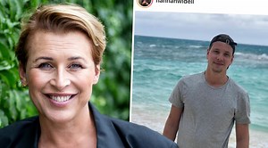 Philip Lindh bryter tystnaden om gravidlyckan med 15 år äldre fästmön Hannah Widell