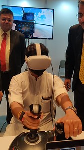 628K views · 10K reactions | 'Technology is the Future’ Had an exciting experience using the Virtual Reality Aircraft Simulator in Bengaluru' | Jyotiraditya M Scindia | Facebook