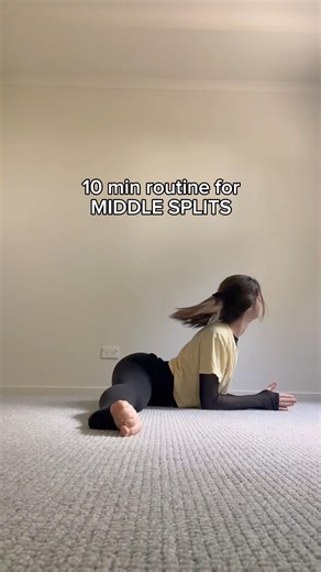10 min middle split routine 🫶🌸 #yoga #pilates #flexibility