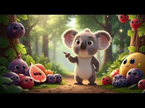 Learn 20 Fresh Sweet Fruits Names with Koala | Fun Educational Kids Song