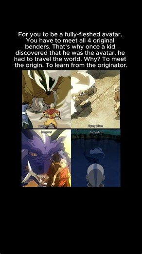 aang met all 4 original benders. #avatarthelastairbender