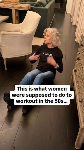Jane Fonda just gave Sara Blakely’s kids a history lesson in 1950s-style workouts for women! The fitness legend stopped by the Spanx founder’s home and ended up demonstrating the bizarre, barely-exercise routines women were told to do back then. "When THE Jane Fonda comes to dinner at your house and proceeds to sit on your floor and show your kids how women were expected to work out in the 1900s…you have to document it. 🤣❤️" wrote Sara. "Thanks @janefonda for permanently changing the game. 💪 #