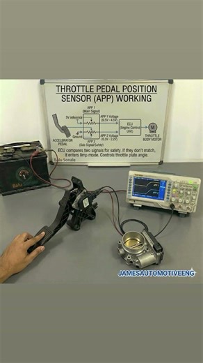 HOW THROTTLE PEDAL POSITION SENSOR SCHEMATIC ILLUSTRATION WORK#TPP#throttle#autoelectrical #speedup