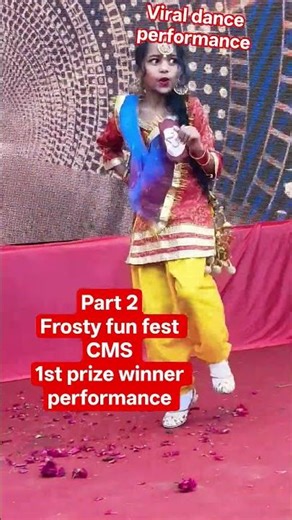 Part 2 Frosty fun fest CMS Dance competition 1st prize winner performance #viraldance #kaliactiva