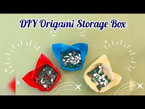 DIY Origami Storage Boxes 📦 | Easy Paper Folding Craft| Paper Storage Boxes