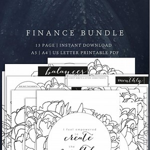 Comprehensive Financial Planning Bundle | Master Your Finances | Planner Printable | A5, A4 and US Letter - Etsy
