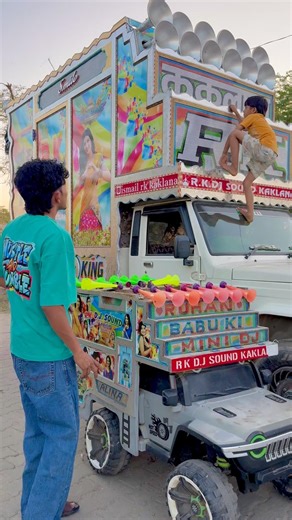 Gadi Wala cartoon vs mini di setup video !! djdj truck video !! toys dj wala video #dj #gadiwaladj