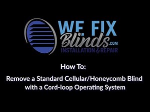 How to Remove a Honeycomb Blind with Cord Loop