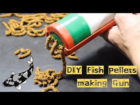 Easy DIY Fish Pellets making Gun. Fish feed and Bait making made easy.