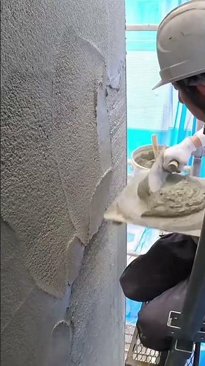 Amazing technique for plastering walls