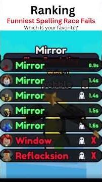 Roblox Kids FAILING at Spelling Race #roblox we're cooked!