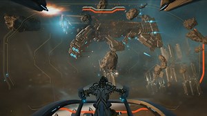 The secret to Warframe's ship-to-ship space combat is that the ship doesn't actually move