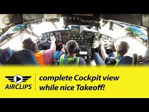 Ready For Takeoff! Antonov 12 Cockpit Views during Valencia Takeoff! [AirClips]