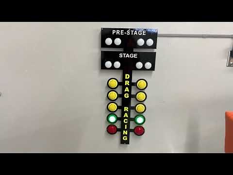 LED Light Up Drag Racing Sign Finish Line Garage Art Decoration Drag Tree Xmas Functional 3 Ft Tall