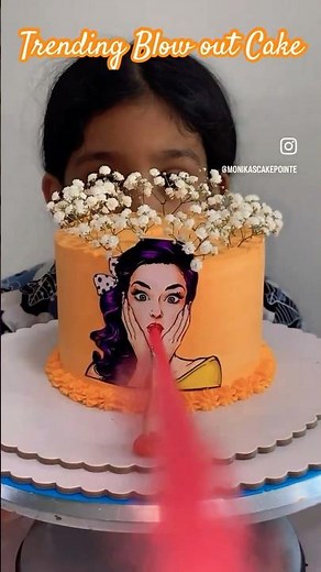 Trending Blow Out Cake | Blow your candles in style | Viral Burn away cake