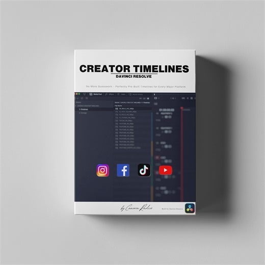 Creator Timelines for Davinci Resolve