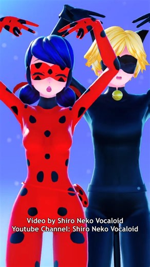 MMD Nekogane Coronda (Ladybug x Chat Noir) #miraculousladybug #ladybug