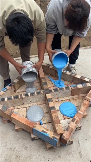 DIY Square Swimming Pool 🔥 Black vs Blue Design! Water Test Experiment 😲