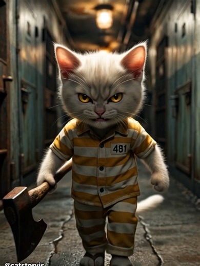 Tears fell… then revenge came 😖 #cat #meow #kitten #catslovers #poorcat