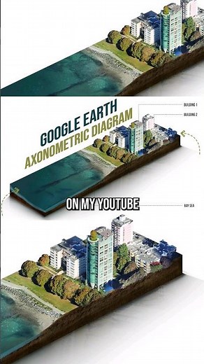 Google Earth 3D Architecture Diagram [Quick & Easy] 🤩🔥 #architecture