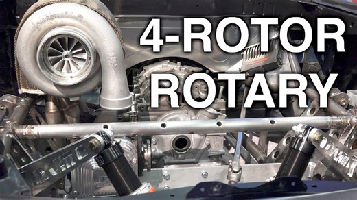 The epic 4-rotor rotary engine - never used in a production car