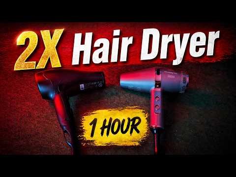 💨 Hair Dryer Sounds for Baby Sleep | 1 Hour White Noise, Black Screen 😴