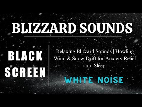 Relaxing Blizzard Sounds | Howling Wind & Snow Drift for Anxiety Relief and Sleep
