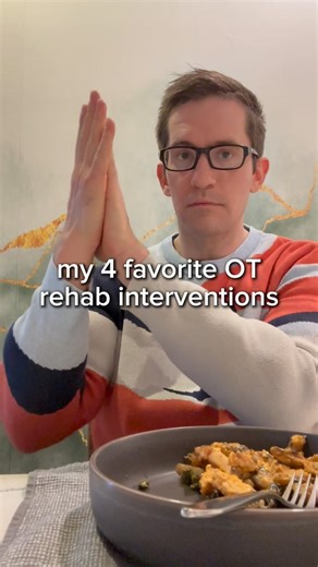 Luke Depner, OT on Instagram: "🤔 OT treatments 🤔 In case you can’t tell, these are not my favorite 4 OT treatments 😅 I hear and see sessions like this done in the rehab world often… We’ll have a patient who can take steps but struggles yet the whole session is spent doing a puzzle they could try on their own or ranging a flaccid arm that family could do for them 😒 While the system is to blame for a lot of these types of low value sessions that end up happening… the truth is in many cases we