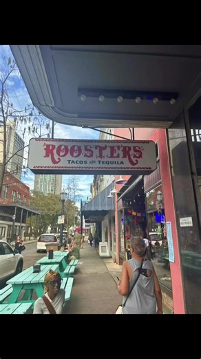 If you’re in downtown Mobile, Alabama and looking for a spot with great food and a little celebrity buzz, you’ve got to check out Roosters. 🌮🔥 We tried the spicy chicken tacos and the jerk chicken tacos, and both were packed with bold flavor. If you like a little heat and Caribbean-inspired taste, these are definitely worth ordering. Roosters was created by chef Frankie Little and blends Gulf Coast ingredients with Latin and Caribbean flavors. It even caught national attention when it was feat
