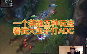 一个英雄五个位置，看我大虫子ADC。