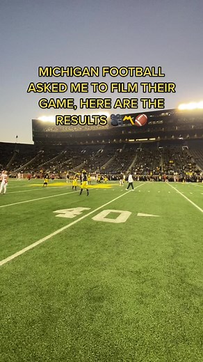 Filming Michigan Football Game Highlights 🏈📹