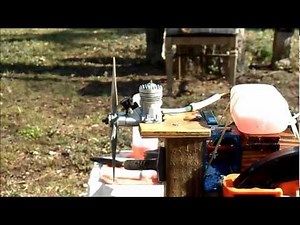 MP Jet .061 control line engine demonstration