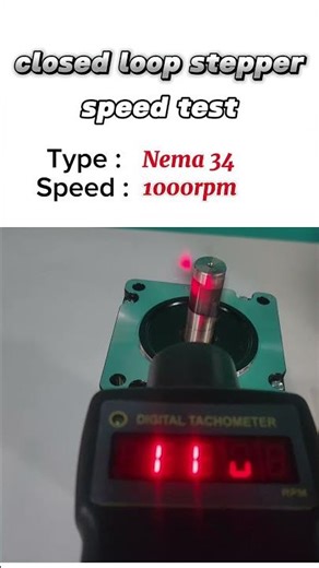 Nema 34 closed loop Stepper motor speed test. #steppermotor #closedloop #arduinoproject