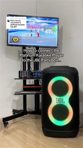 How to Connect Platinum Karaoke Player to JBL PartyBox