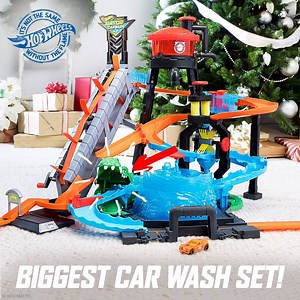 8.6K views · 162 reactions | It’s our biggest car wash set yet!  The Gator Car Wash features a giant chomping gator, swirling whirlpool, color-changing cars and more! ️ | Hot Wheels | Facebook