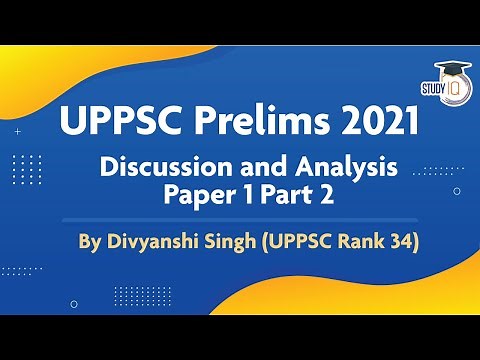 UPPSC PCS Prelims 2021 Analysis of Questions with Answers Paper 1 Set 2, Uttar Pradesh Civil Service