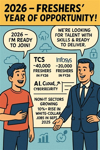 IT Firms to Hire 40,000  Freshers in 2026: Report | Vijay Zine posted on the topic | LinkedIn
