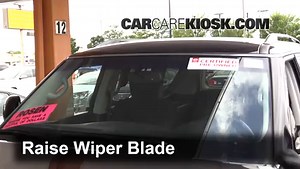 Front Windshield Wiper Blade Change: 2017 Nissan Armada SV 5.6L V8