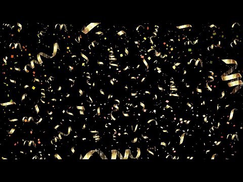 Confetti Party Particles Overlay - Motion Graphics Animated Background Video HD