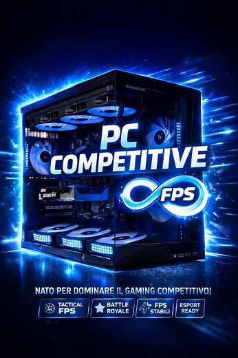 Vuoi dominare nei competitivi? Scegli il PC Competitive. Ora con case Lian Li o11 Dynamic Mini V2 e molte più opzioni di personalizzazione. #pcgaming #golookshop #pcbuild #fps #truegaming
