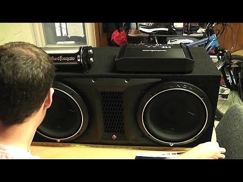 How To Install Subwoofers In A Ford Mustang - Part 1 - Mounting The Amp & Capacitor
