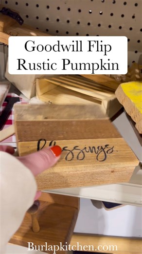 Goodwill flip rustic pumpkin | Burlap Kitchen