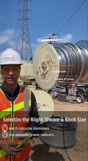POWER LINE Secret: How to AVOID Conductor Damage with the RIGHT Stringing Block Sheave Size!