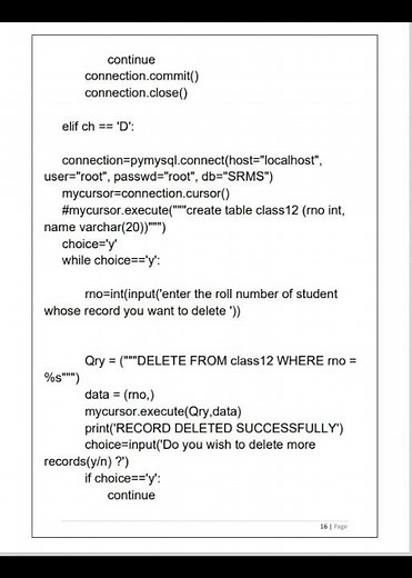 Student Record Management System | Class 12 Computer Science | Board Project