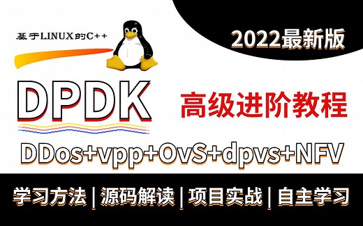 DPDK高级进阶教程||(Dpdk/网络协议栈/vpp/OvS/DDos/NFV/虚拟化/高性能专家)等知识点精讲