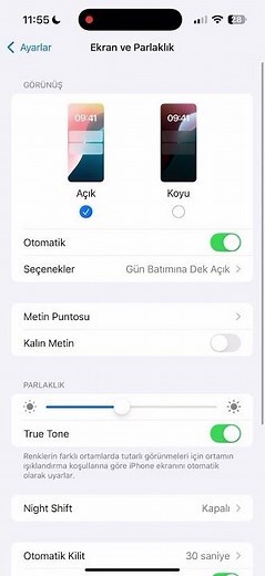 iPhone Açık Ekran Ayarını Kapatma [ iOS ]