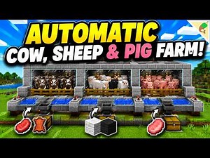 How To Make an Automatic Cow, Sheep & Pig Farm in Minecraft!